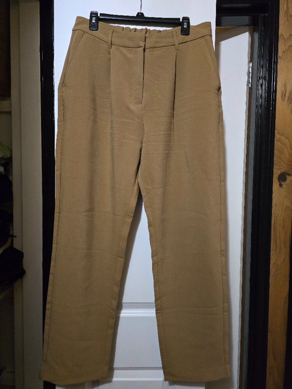 Old Navy Women's Tan Extra High-Rise Taylor Straight Leg Trouser - Size Large